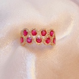 14k Gold 2.35 Ct Natural Ruby & Diamond Ring