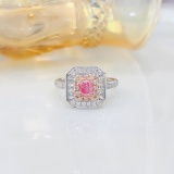 Gia Certified 14k Gold 1.02 Ctw Natural Pink Diamond & Diamond Ring/pendant