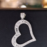 14k Gold 0.65 Ct Natural H Diamond Pendant