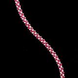 14k Gold 11.50 Ctw Natural Ruby & Diamond Bracelet