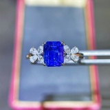 14k Gold 2.82 Ctw Natural Sapphire & Diamond Ring