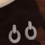 14k Gold 1.32 Ct Natural H Diamond Earrings