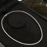 14k Gold 4.86 Ct Natural H Diamond Necklace