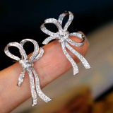 14k Gold 0.66 Ct Natural H Diamond Earrings