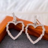 14k Gold 0.36 Ct Natural H Diamond Earrings