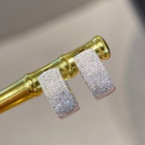 14k Gold 0.5 Ct Natural H Diamond Earrings