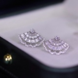 14k Gold 0.49 Ct Natural H Diamond Earrings
