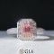Gia Certified 14k Gold 0.66 Ctw Natural Pink Diamond & Diamond & Cocktail Ring/pendant