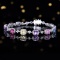 14k Gold 8.14 Ctw Natural Sapphire & Sapphire Bracelet