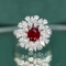 14k Gold 1.75 Ctw Natural Ruby & Diamond Ring