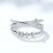 14k Gold 0.35 Ct Natural H Diamond & Eternity Band Ring