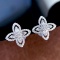 14k Gold 0.50 Ct Natural H Diamond Earrings