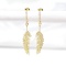 14k Gold 0.78 Ct Natural H Diamond Earrings