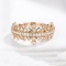 14k Gold 0.58 Ct Natural H Diamond & Eternity Band Ring