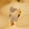 14k Gold 0.10 Ct Natural F-g Diamond Ring