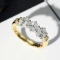 14k Gold 0.92 Ct Natural H Diamond Ring