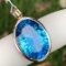 14k Gold 26.65 Ct Natural Topaz & Diamond Pendant