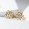 14k Gold 0.34 Ct Natural H Diamond Earrings