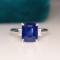 14k Gold 2.47 Ctw Natural Sapphire & Diamond Ring
