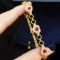 14k Gold 2.71 Ctw Natural Ruby & Diamond Bracelet