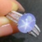 14k Gold 2.65 Ctw Natural Sapphire & Diamond & Solitaire Ring