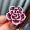 14k Gold 8.10 Ctw Natural Ruby & Diamond Ring
