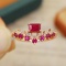 14k Gold 0.60 Ctw Natural Ruby & Diamond & Art Deco Ring