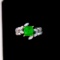 14k Rose Gold 2.13 Ctw Natural Emerald & Diamond Ring