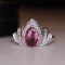 14k Rose Gold 1.51 Ctw Natural Sapphire & Diamond Ring