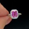 14k White Gold 2.34 Ctw Natural Sapphire & Diamond Ring