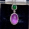14k White Gold 4.70 Ctw Natural Star Sapphire & Diamond & Cocktail Ring