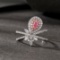 14k Gold 0.79 Ctw Natural Pink Diamond & Diamond Ring
