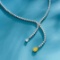 14k Gold 3.23 Ctw Natural Yellow Diamond & Diamond Necklace