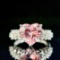 14k Gold 2.90 Ctw Natural Morganite & Diamond Ring
