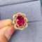 14k Gold 2.55 Ct Natural Tourmaline & Diamond Ring/pendant