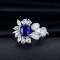 14k Gold 1.93 Ctw Natural Sapphire & Diamond Ring