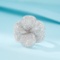 14k Gold 2.22 Ct Natural H Diamond & Flowers Ring