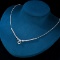 14k Gold 1.19 Ct Natural H Diamond Necklace