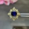 14k Gold 1.61 Ctw Natural Sapphire & Diamond Ring