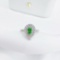 14k Gold 1.08 Ctw Natural Green Diamond & Diamond Ring/pendant
