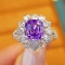 14k Gold 2.74 Ctw Natural Sapphire & Diamond Ring