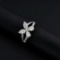 14k Gold 1.42 Ctw Natural H Diamond & Butterfly Ring