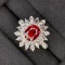 14k Gold 2.25 Ctw Natural Ruby & Diamond Ring/pendant