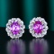 14k Gold 3.07 Ctw Natural Sapphire & Diamond Earrings