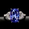 14k Gold 5.58 Ctw Natural Tanzanite & Diamond Ring