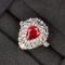 14k Gold 2.68 Ctw Natural Ruby & Diamond Ring/pendant