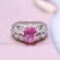 14k Gold 3.36 Ctw Natural Sapphire & Diamond Ring
