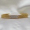 14k Gold 1 Ct Natural H Diamond Bangle