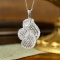 14k Gold 1.3 Ct Natural H Diamond Pendant