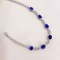 14k Gold 6.86 Ct Natural Sapphire & Diamond Bracelet